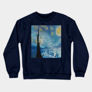 A starry night inspired by Van Gogh Crewneck Sweatshirt